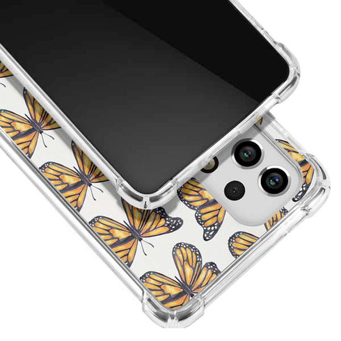 Cat Coq Monarch Butterflies Galaxy A53 5G Clear Case