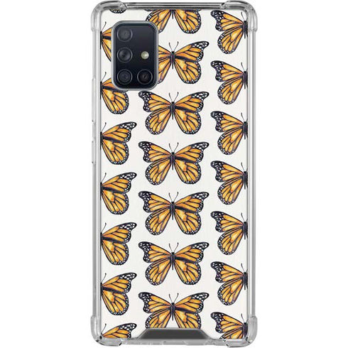 Cat Coq Monarch Butterflies Galaxy A71 5G Clear Case
