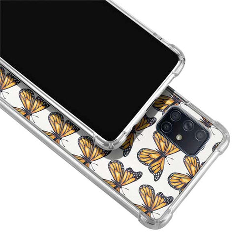 Cat Coq Monarch Butterflies Galaxy A71 5G Clear Case