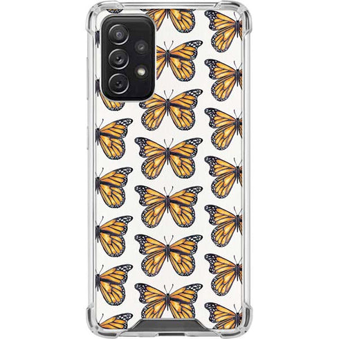 Cat Coq Monarch Butterflies Galaxy A72 5G Clear Case