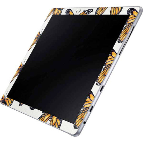 Cat Coq Monarch Butterflies Galaxy Book 12in Skin