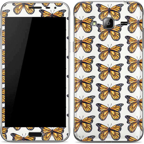 Cat Coq Monarch Butterflies Galaxy J3 Skin