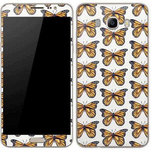 Cat Coq Monarch Butterflies Galaxy J7 Skin