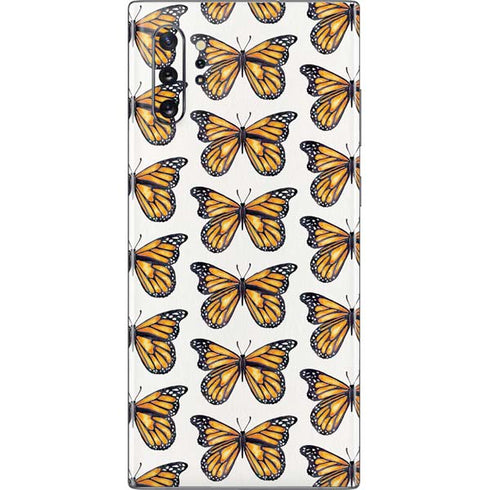 Cat Coq Monarch Butterflies Galaxy Note 10 Plus Skin