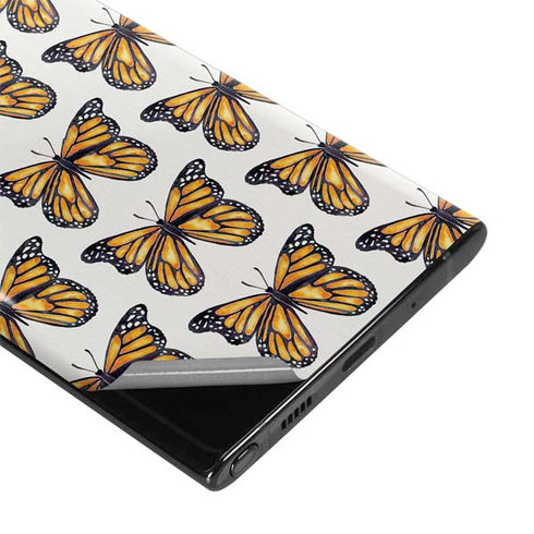 Cat Coq Monarch Butterflies Galaxy Note 10 Plus Skin