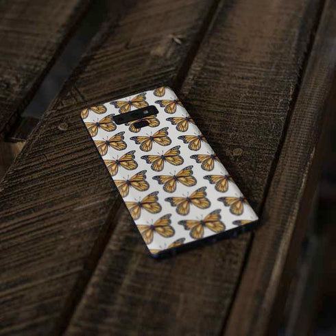 Cat Coq Monarch Butterflies Galaxy Note 9 Skin