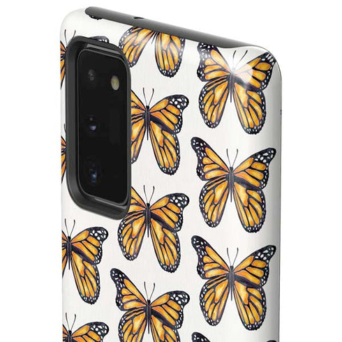 Cat Coq Monarch Butterflies Galaxy Note20 5G Pro Case