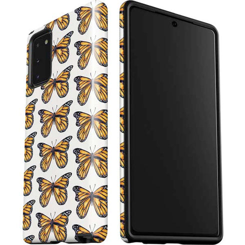 Cat Coq Monarch Butterflies Galaxy Note20 5G Pro Case