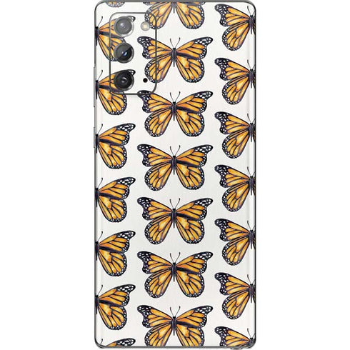 Cat Coq Monarch Butterflies Galaxy Note20 5G Skin