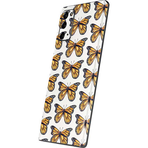 Cat Coq Monarch Butterflies Galaxy Note20 5G Skin