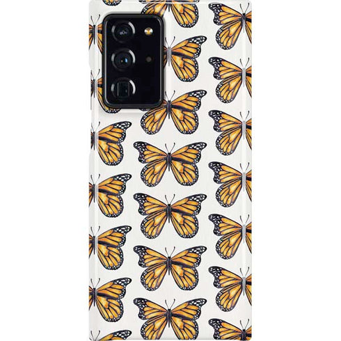 Cat Coq Monarch Butterflies Galaxy Note20 Ultra 5G Lite Case
