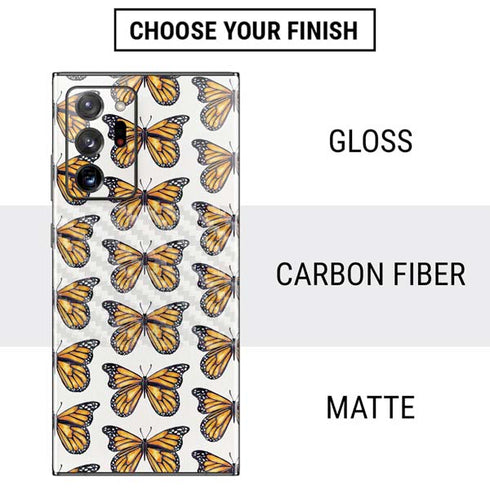Cat Coq Monarch Butterflies Galaxy Note20 Ultra 5G Skin