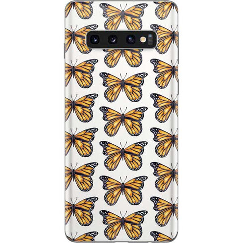 Cat Coq Monarch Butterflies Galaxy S10 Skin