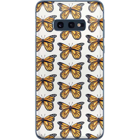 Cat Coq Monarch Butterflies Galaxy S10e Skin