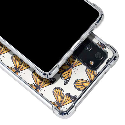 Cat Coq Monarch Butterflies Galaxy S20 FE Clear Case