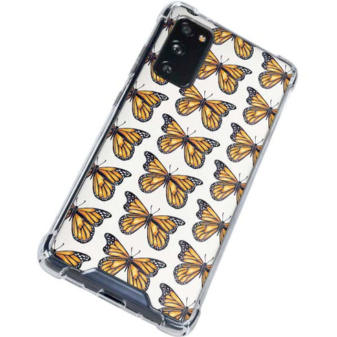 Cat Coq Monarch Butterflies Galaxy S20 FE Clear Case