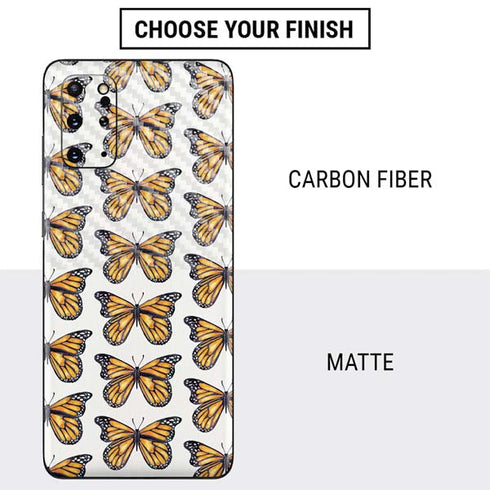 Cat Coq Monarch Butterflies Galaxy S20 Plus Skin
