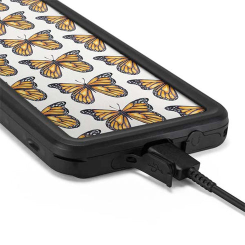 Cat Coq Monarch Butterflies Galaxy S20 Plus Waterproof Case
