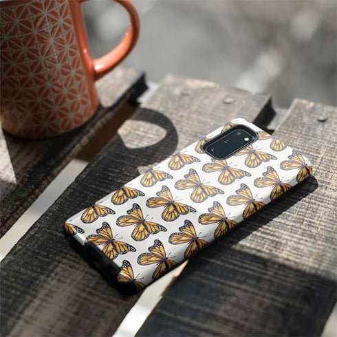Cat Coq Monarch Butterflies Galaxy S20 Pro Case