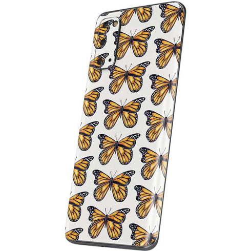 Cat Coq Monarch Butterflies Galaxy S20 Skin