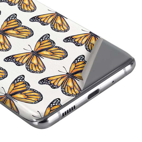 Cat Coq Monarch Butterflies Galaxy S20 Skin