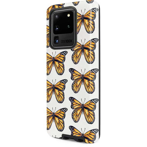 Cat Coq Monarch Butterflies Galaxy S20 Ultra 5G Pro Case