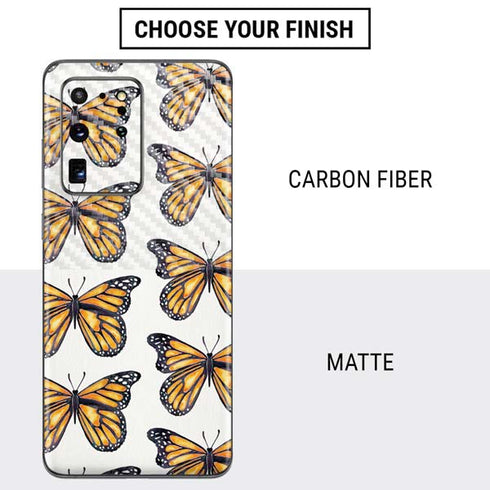 Cat Coq Monarch Butterflies Galaxy S20 Ultra 5G Skin