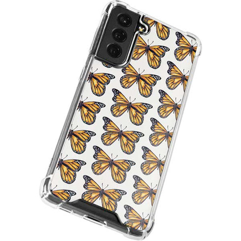Cat Coq Monarch Butterflies Galaxy S21 FE Clear Case