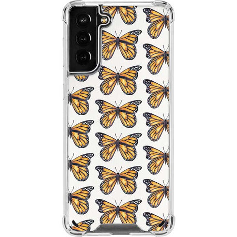 Cat Coq Monarch Butterflies Galaxy S21 Plus 5G Clear Case