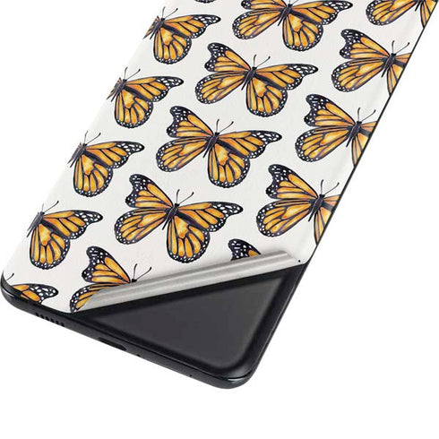 Cat Coq Monarch Butterflies Galaxy S21 Ultra 5G Skin