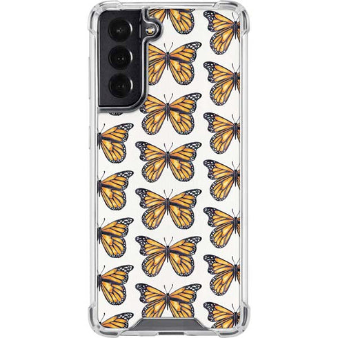 Cat Coq Monarch Butterflies Galaxy S22 Clear Case