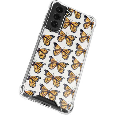 Cat Coq Monarch Butterflies Galaxy S22 Plus Clear Case