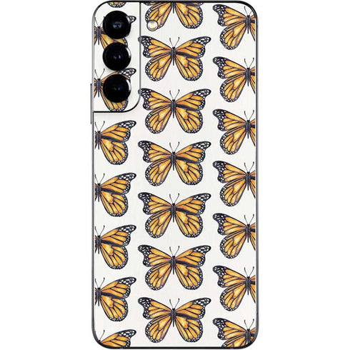 Cat Coq Monarch Butterflies Galaxy S22 Plus Skin