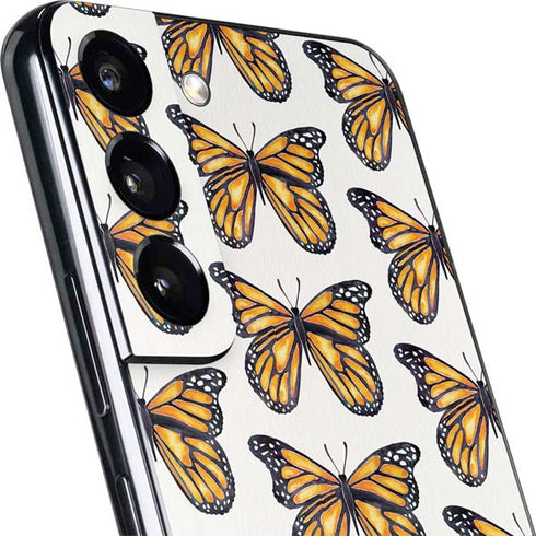 Cat Coq Monarch Butterflies Galaxy S22 Plus Skin