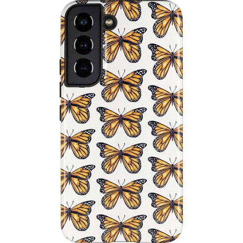 Cat Coq Monarch Butterflies Galaxy S22 Pro Case