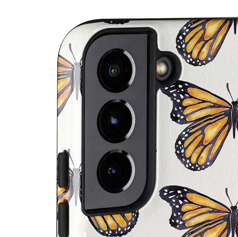 Cat Coq Monarch Butterflies Galaxy S22 Pro Case