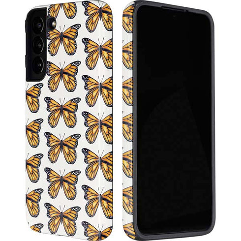 Cat Coq Monarch Butterflies Galaxy S22 Pro Case
