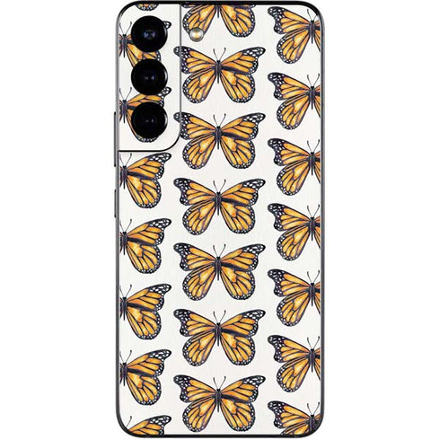 Cat Coq Monarch Butterflies Galaxy S22 Skin