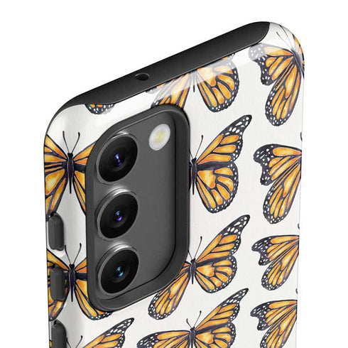 Cat Coq Monarch Butterflies Galaxy S23 Plus Pro Case