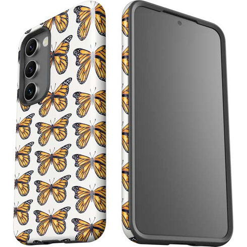 Cat Coq Monarch Butterflies Galaxy S23 Pro Case