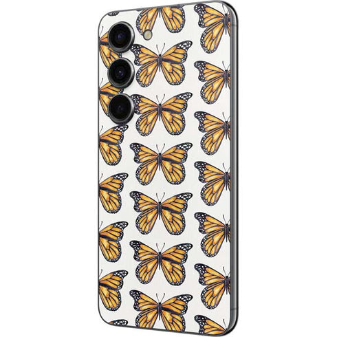 Cat Coq Monarch Butterflies Galaxy S23 Skin