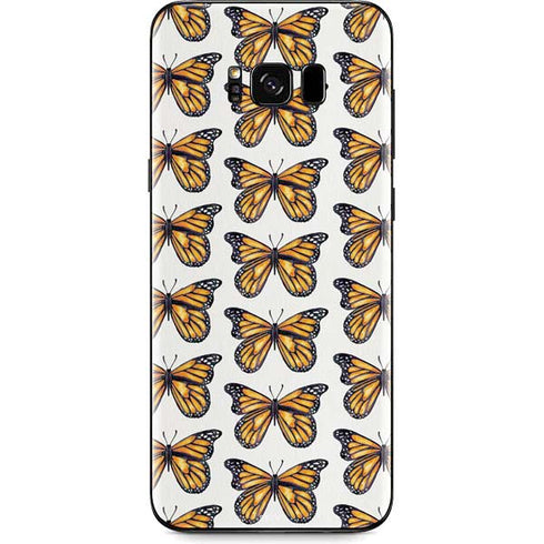 Cat Coq Monarch Butterflies Galaxy S8 Plus Skin