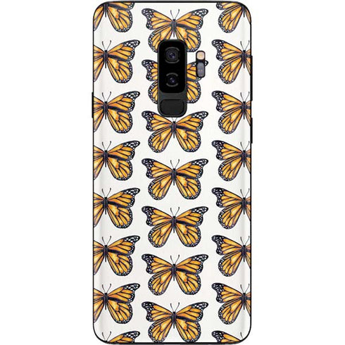 Cat Coq Monarch Butterflies Galaxy S9 Plus Skin