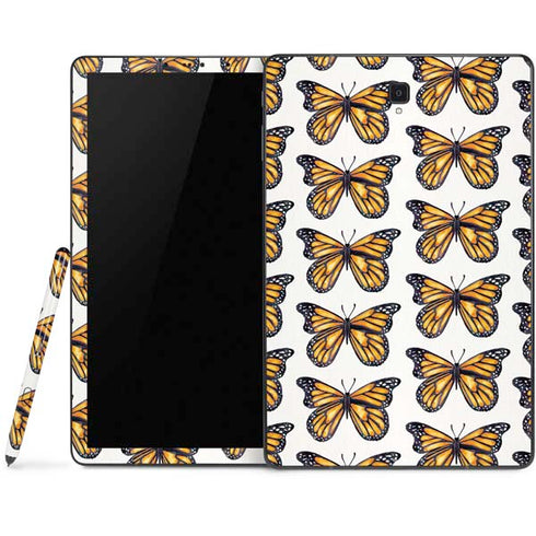 Cat Coq Monarch Butterflies Samsung Galaxy Tab Skin