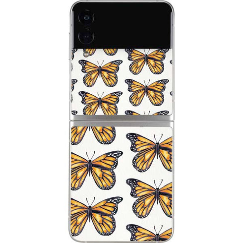 Cat Coq Monarch Butterflies Galaxy Z Flip3 5G Skin
