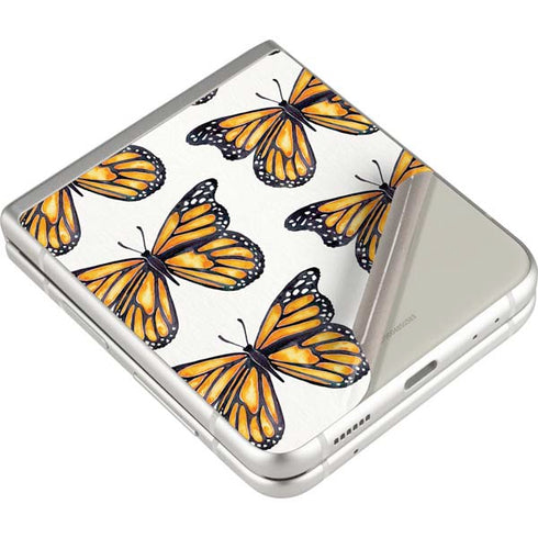 Cat Coq Monarch Butterflies Galaxy Z Flip3 5G Skin