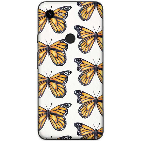 Cat Coq Monarch Butterflies Google Pixel 3a Skin