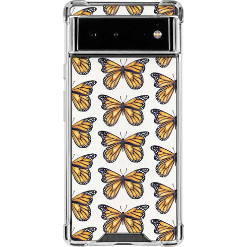 Cat Coq Monarch Butterflies Google Pixel 6 Clear Case