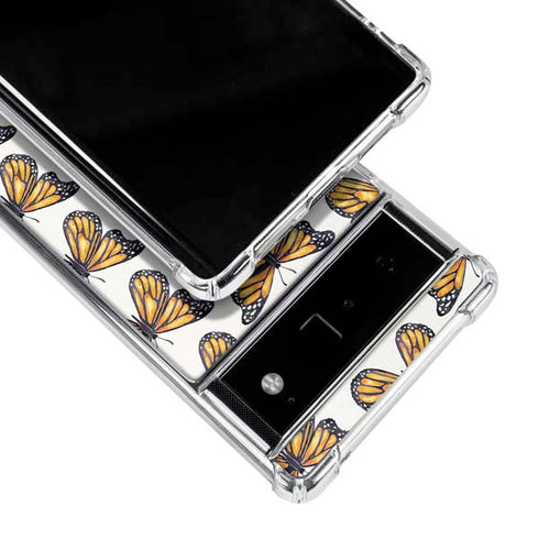 Cat Coq Monarch Butterflies Google Pixel 6 Clear Case