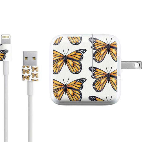Cat Coq Monarch Butterflies iPad Charger (10W USB) Skin